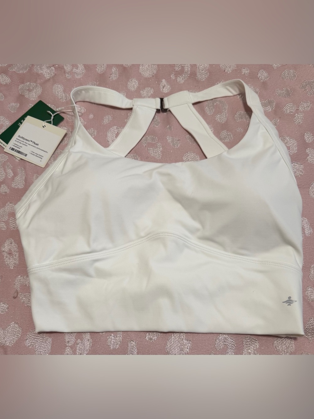 HALARA Softlyzero Plush Cut Out Cropped Tank Top Bra Size Medium - Picture 3 of 6